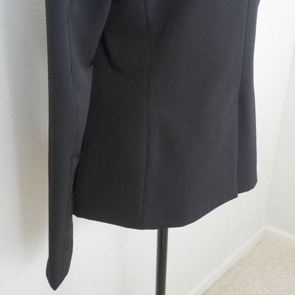 Made in Hungary of Benetton Black Button Up Size 46/US 16 Blazer Suit Jacket - Picture 8 of 9